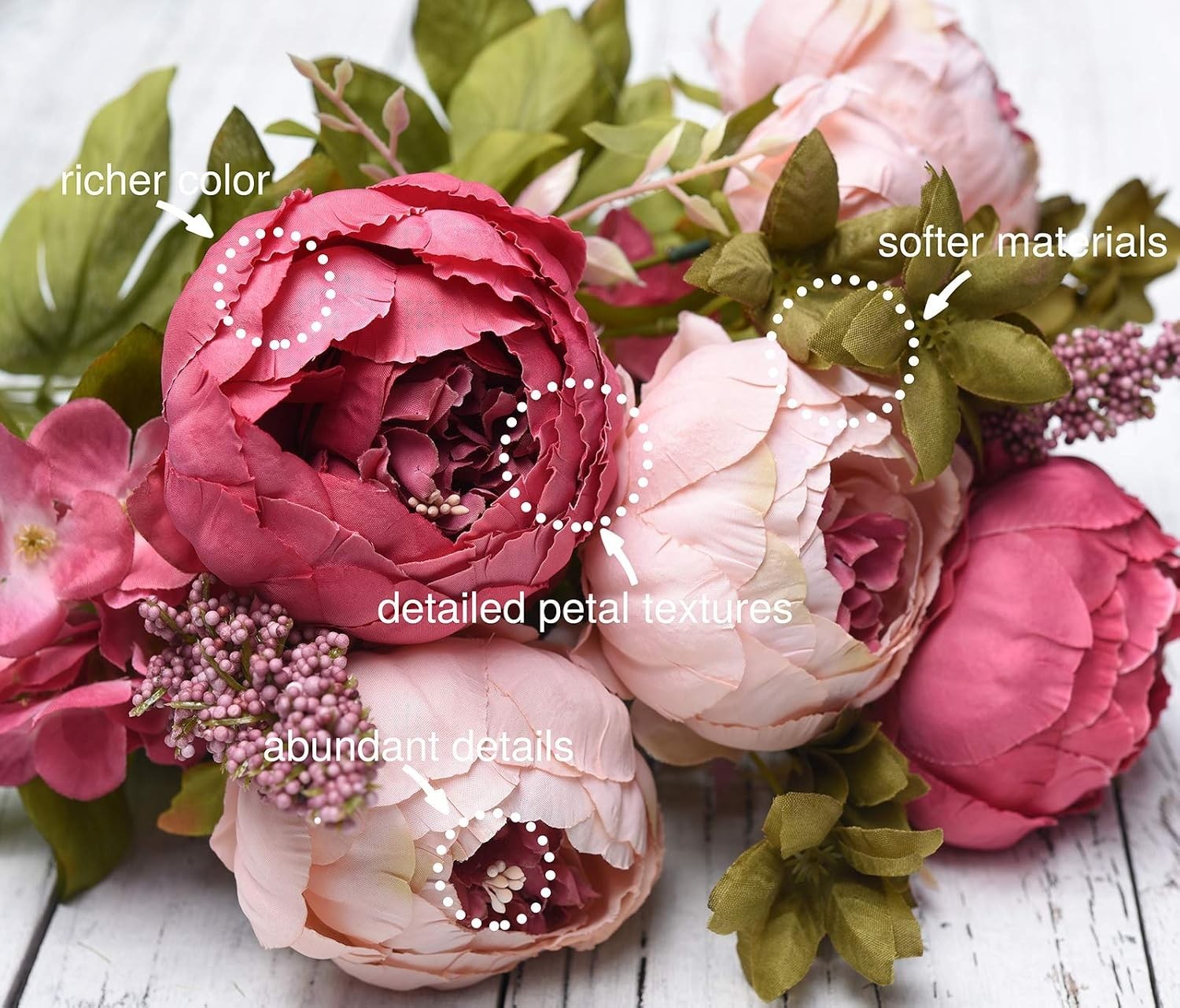 Soft Rose Hydrangea Floral Arrangement