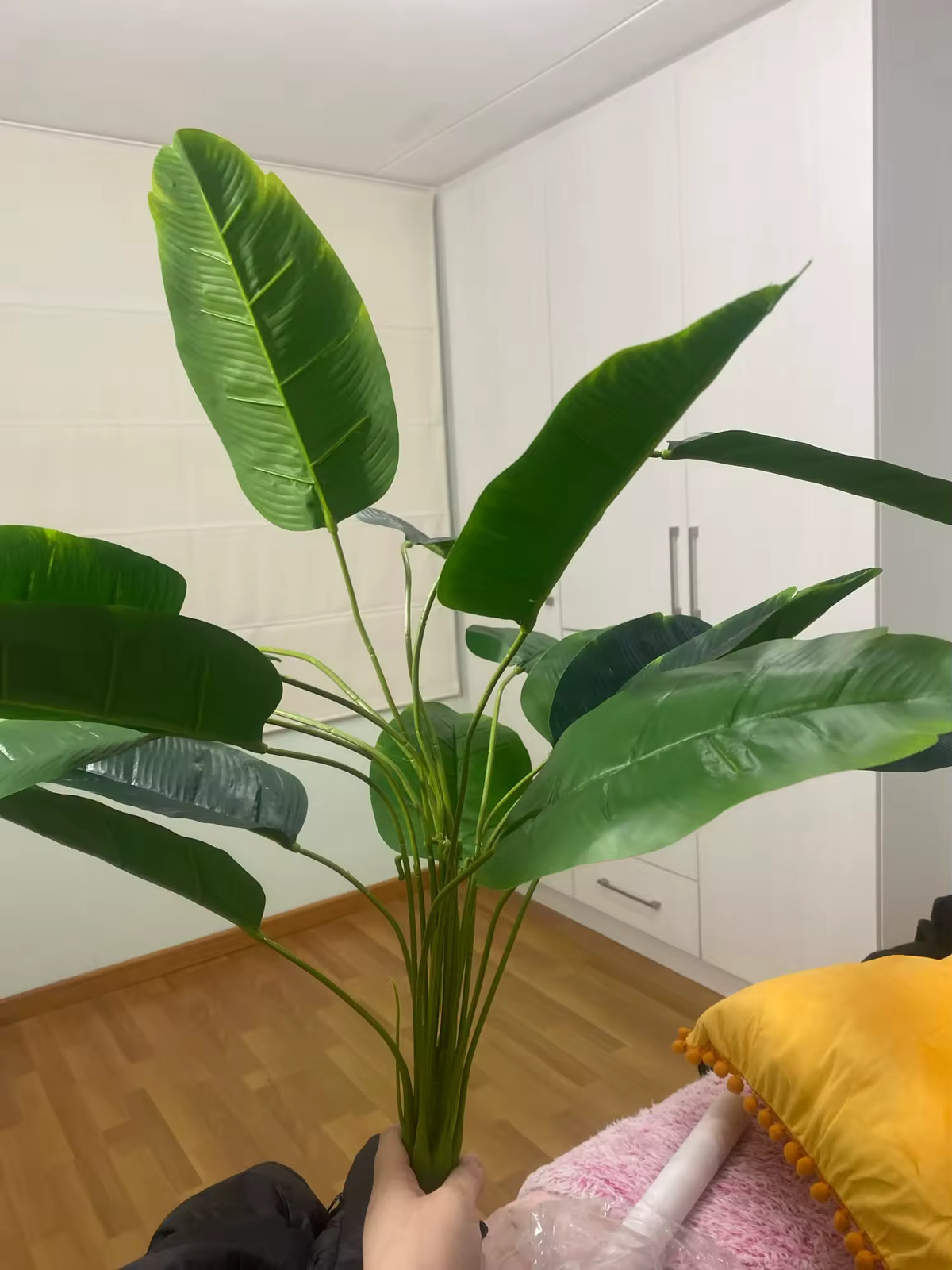 1pc Artificial Tropical Palm Tree Monstera Fake Banana Plant Home Garden Decor