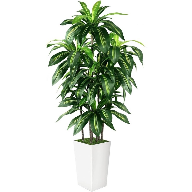 Realistic Artificial Faux Tree Indoor Decoration Easy Assembly Pot Gift New