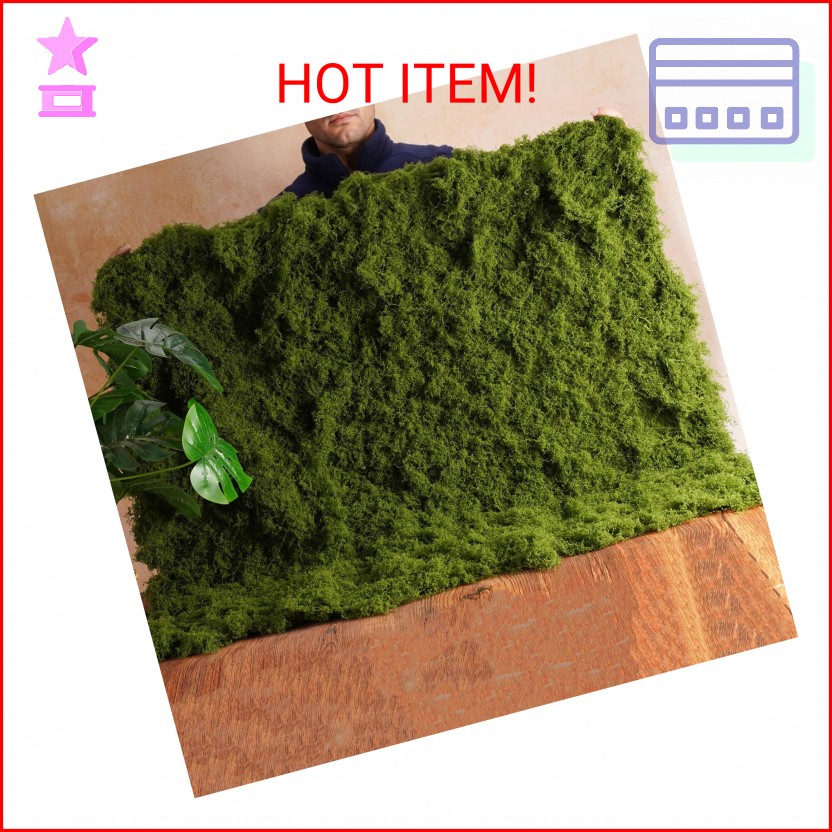 USMOLA Fake Moss Mat, Artificial Moss Table Runner for Wedding Decor Table Cente