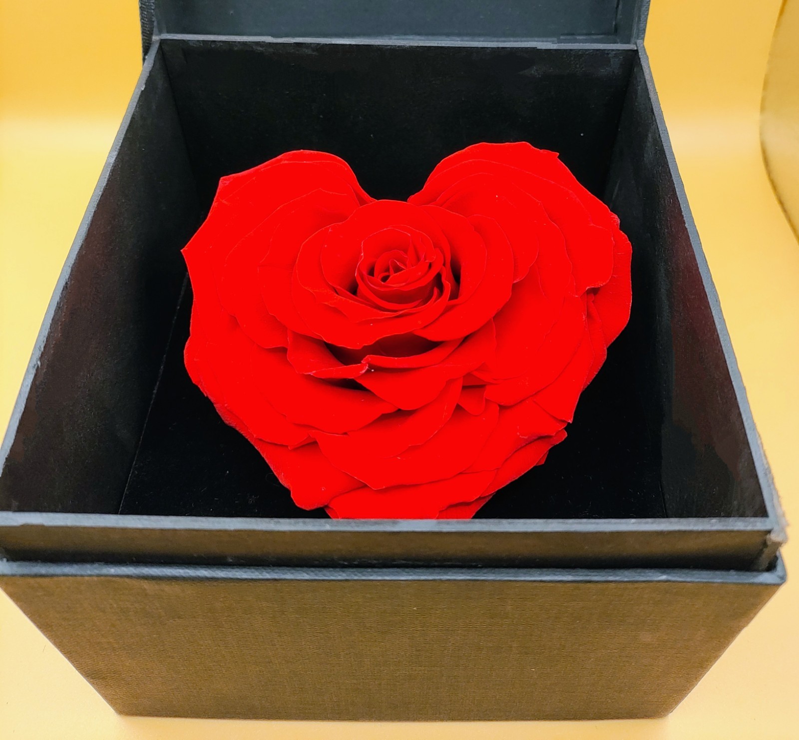 Natural (Forever) roses, 10 cm in heart. The best gift for mom, Him, Her.