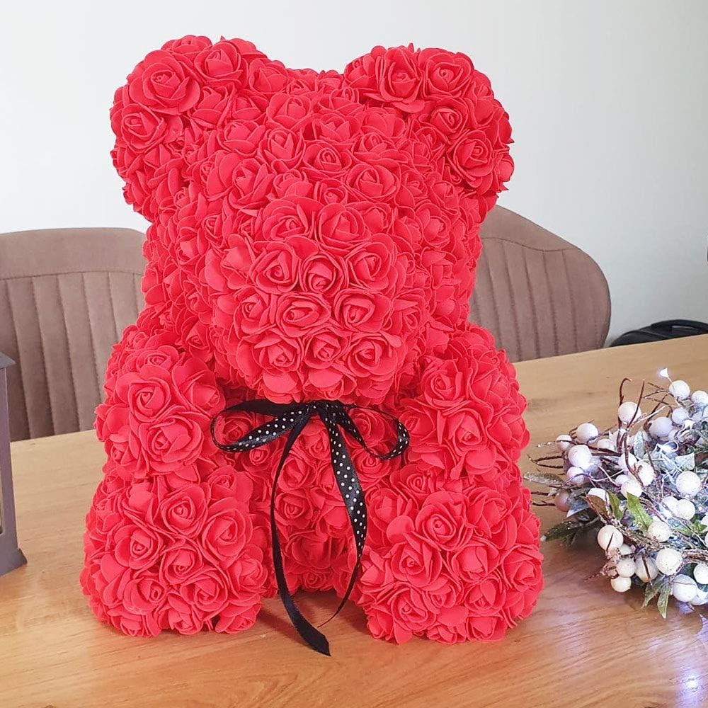 Foam Flowers Artificial Roses Red 3.5cm/1.38 Inch DIY Wedding Crafts 100 PCS