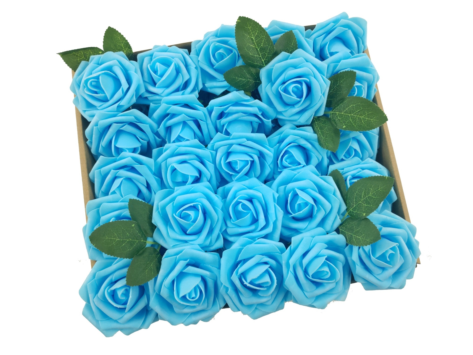 25/50 Foam Rose Artificial Flowers – Bridal Bouquet for Wedding Party Decor