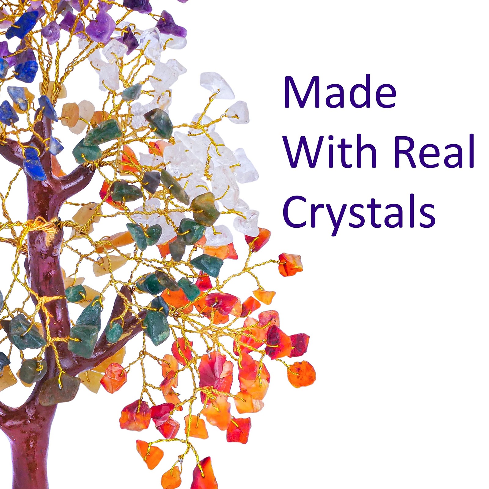 7 Chakra Tree of Life Crystals Healing Stones Positive Energy Home Decor Gifts