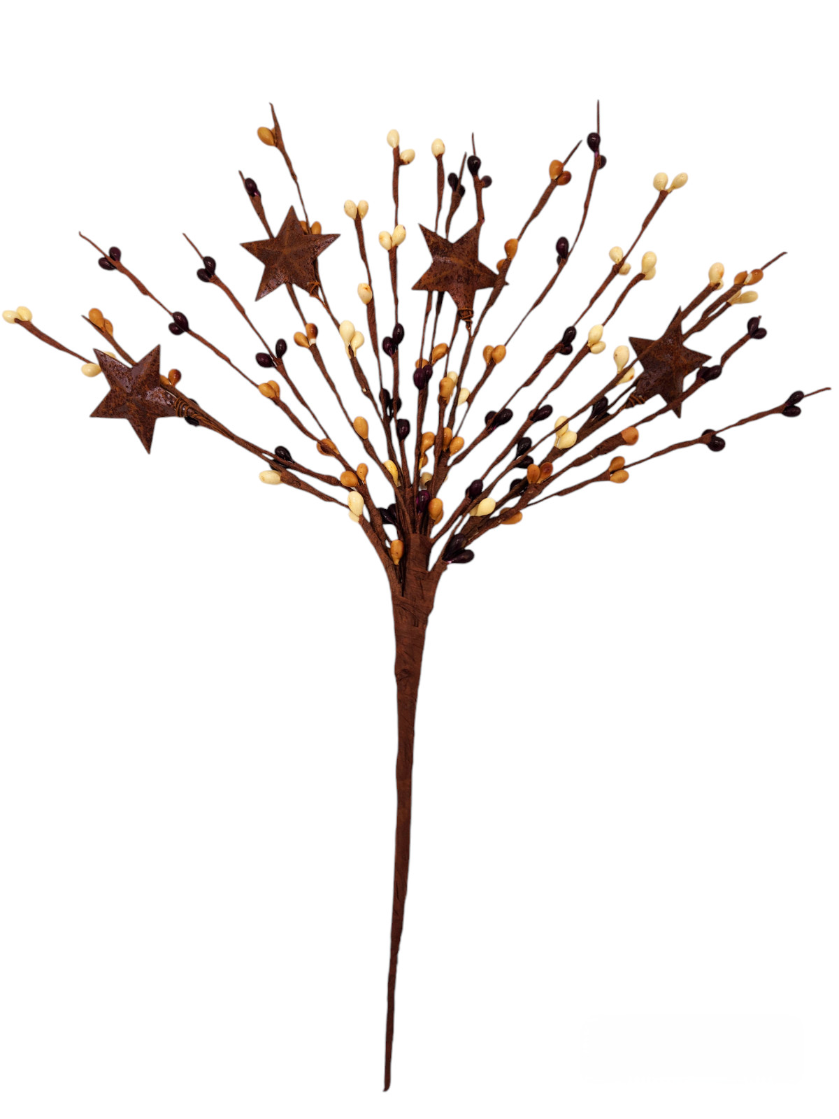 Burgundy Cream & Mustard Berry Picks Artificial Berries Spray Home Decor N526