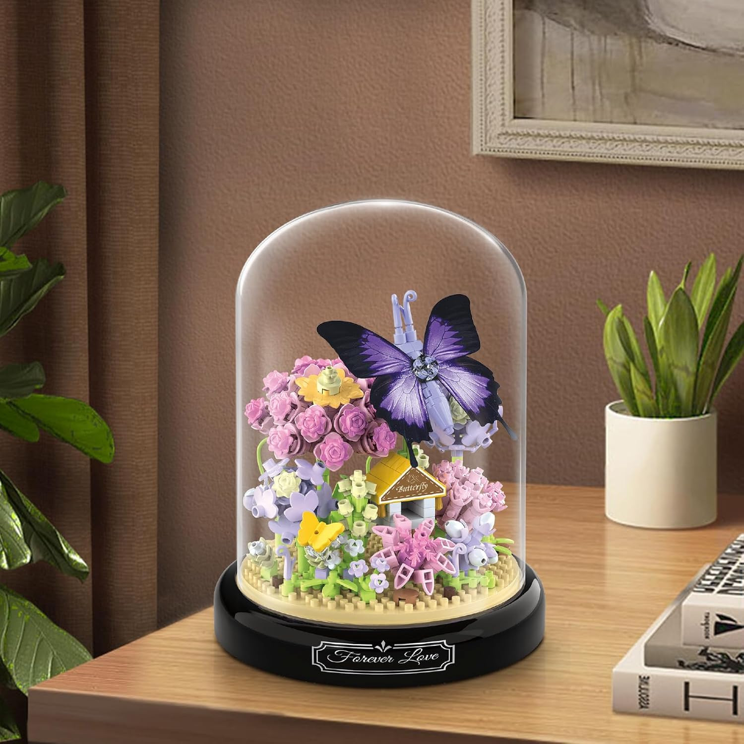 Flower Bouquet Building Kit for Adults, Animals Flowers 582 PCS Botanical Collec