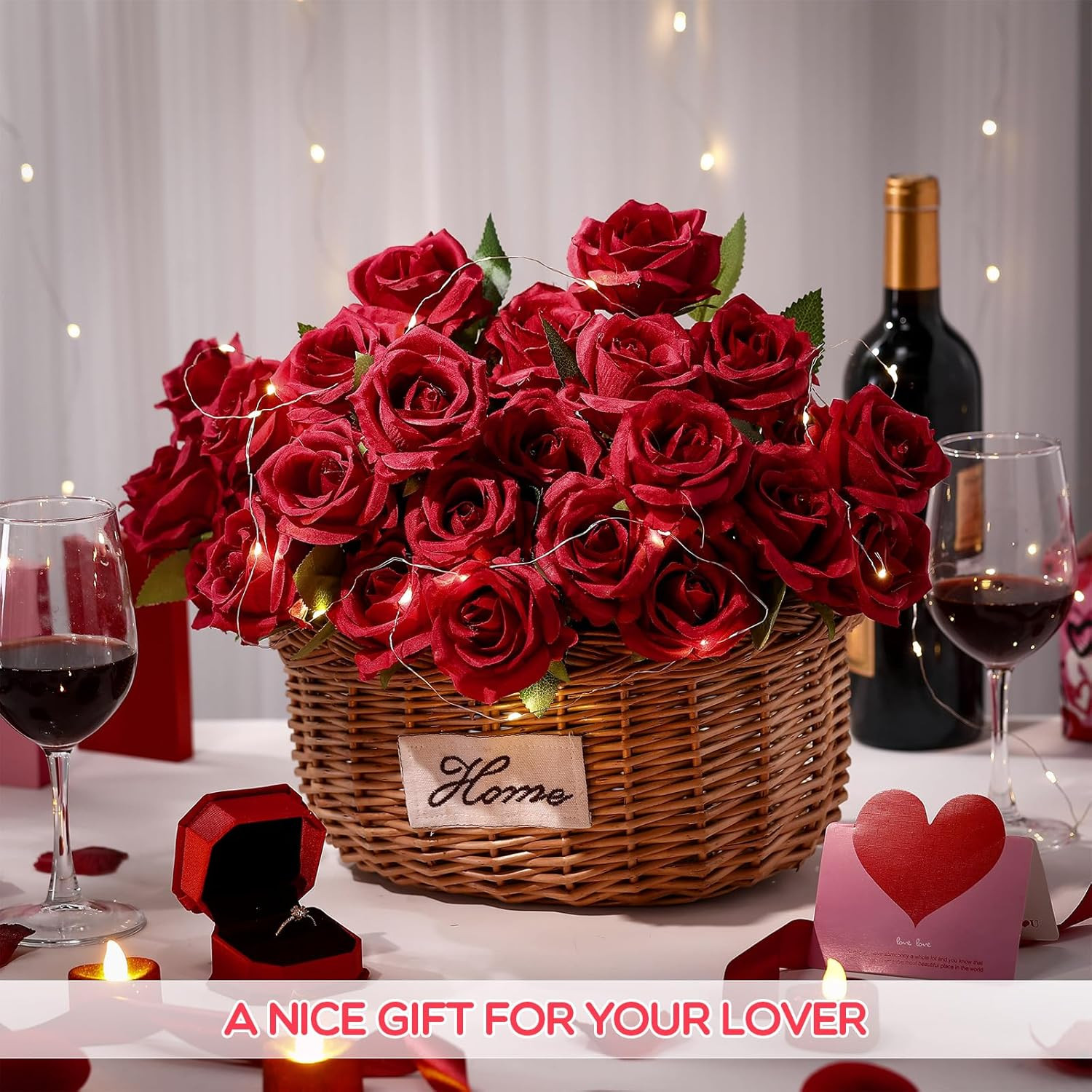 500 Pcs Artificial Silk Roses Flowers with Long Stem Bridal Wedding Bouquet Real