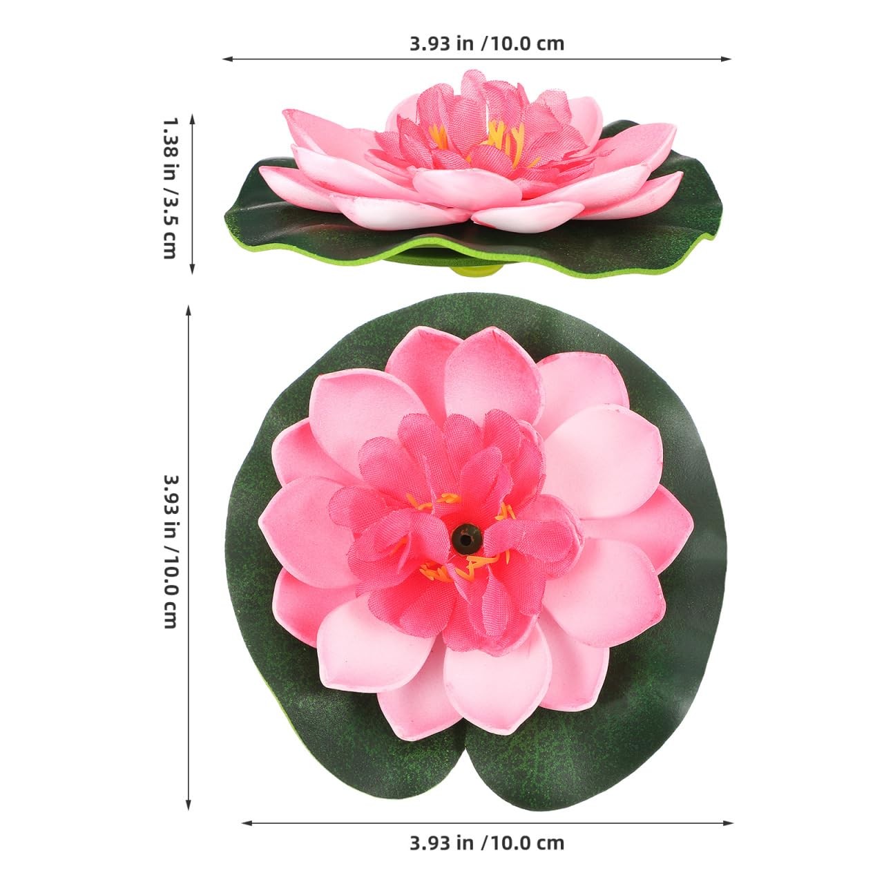 Artificial Floating Water Lily Lotus Flowers with Foam Pads Realistic Simulat…