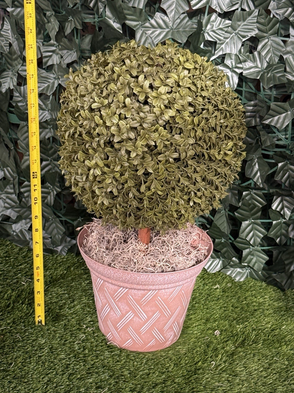 Topiary Approx. 22” Boxwood • 🌳 Maintenance-Free • Perfect for Office or Home!