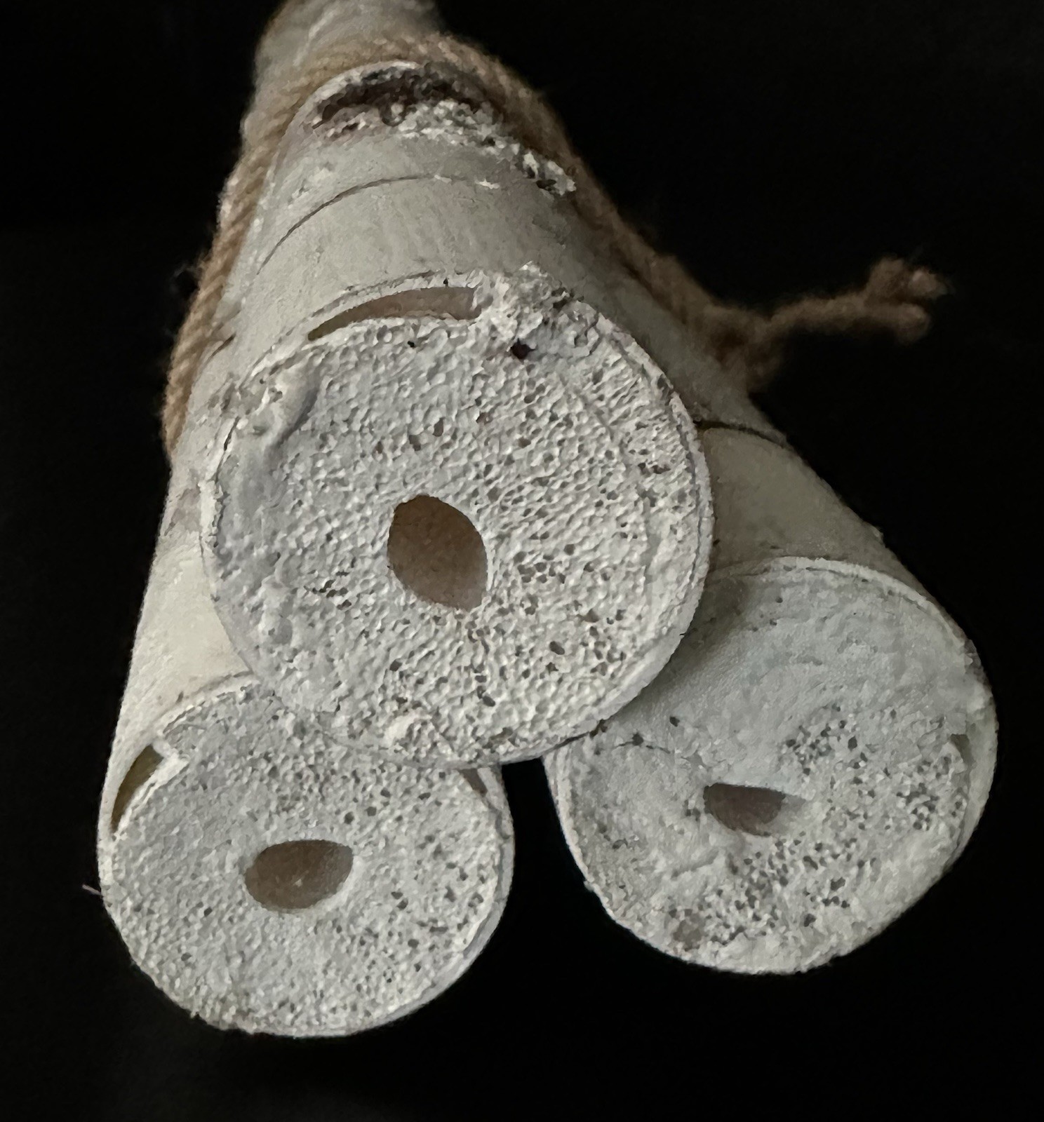 NEW White Birch Decorative Poles 34” Imitation-Will Not Rot. Set of 3