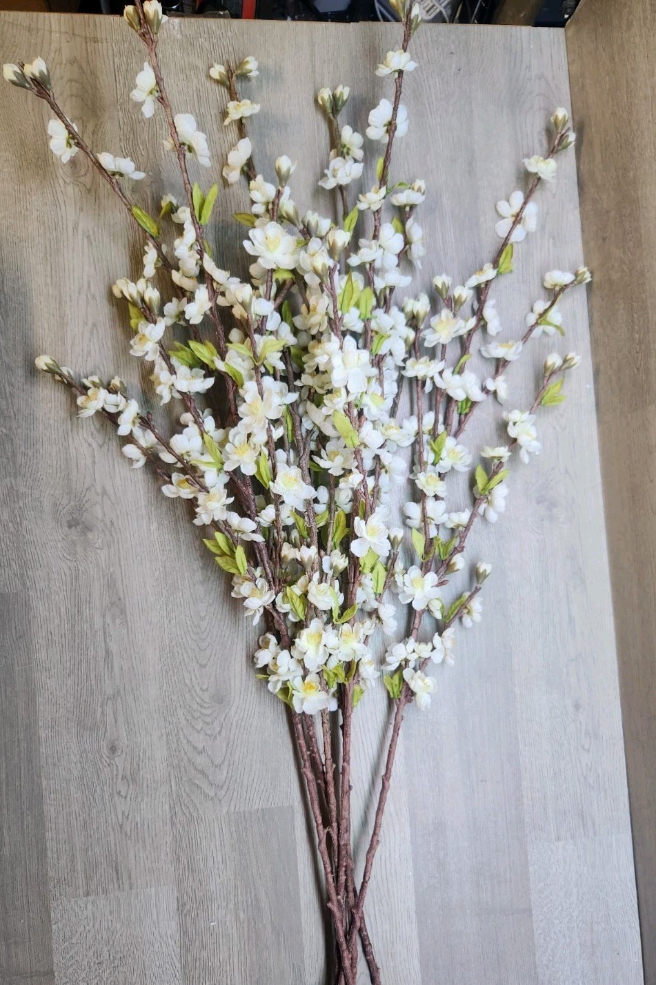 Artificial Cherry Blossom Flowers 6 Stems (34″ Ea) Arrangement Nice Quality