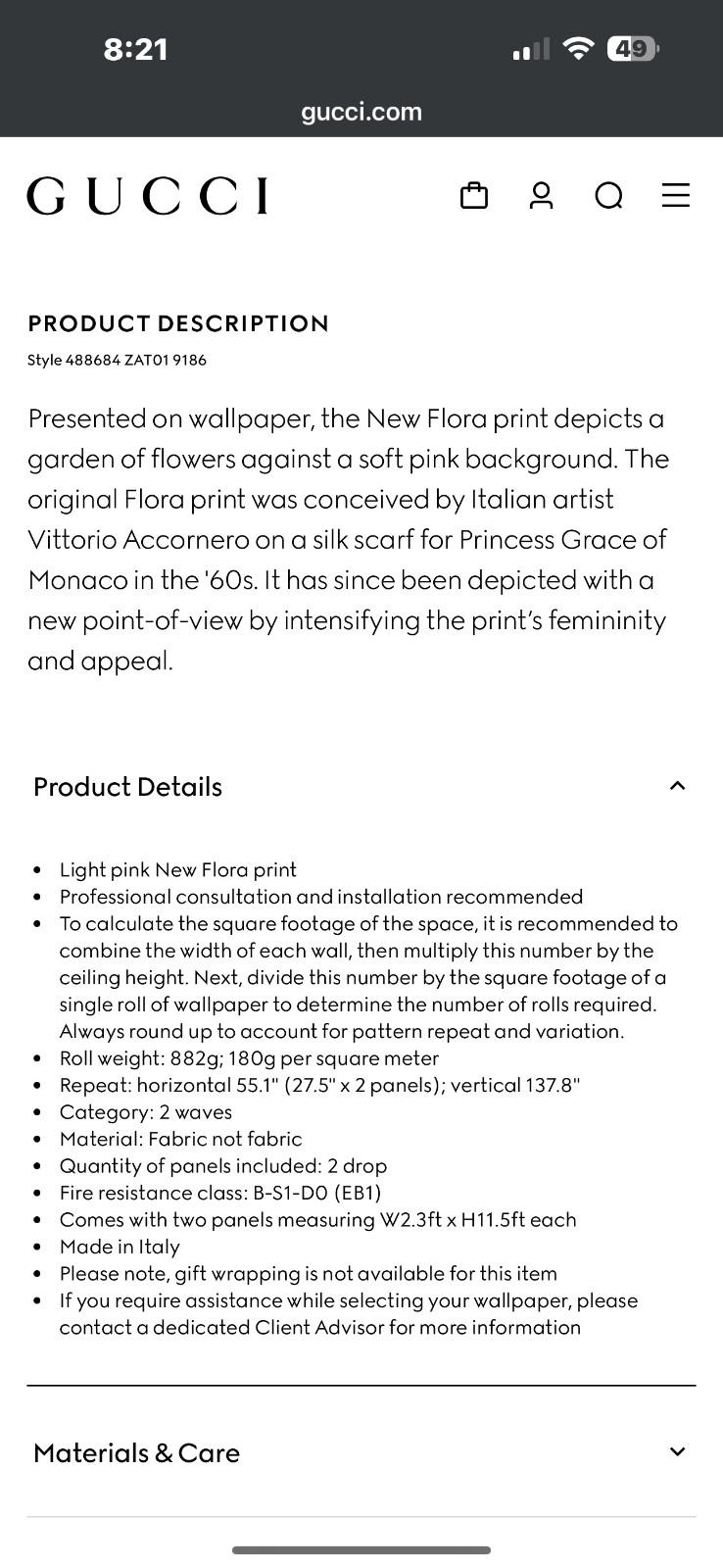 gucci wallpaper “new flora” pink wallpaper