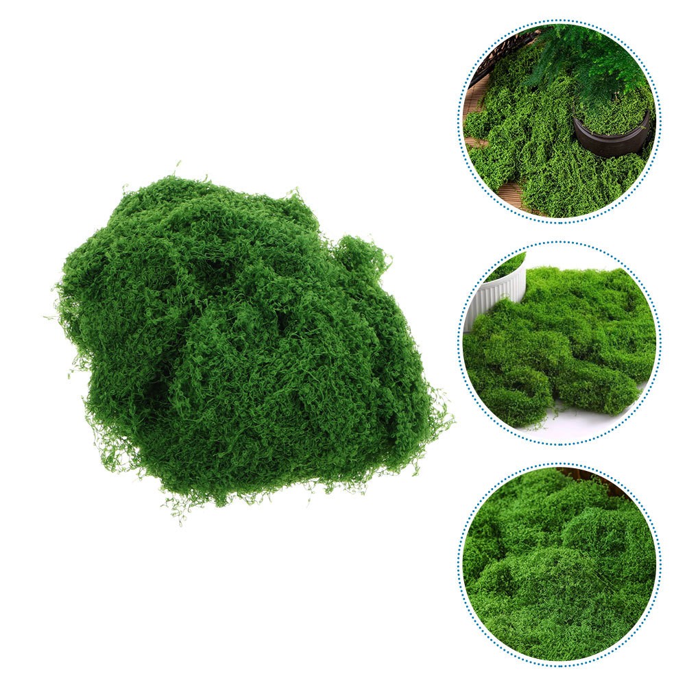 Artificial Faux Moss for Crafts Indoor Landscape Decorations Grass Turf Lawn