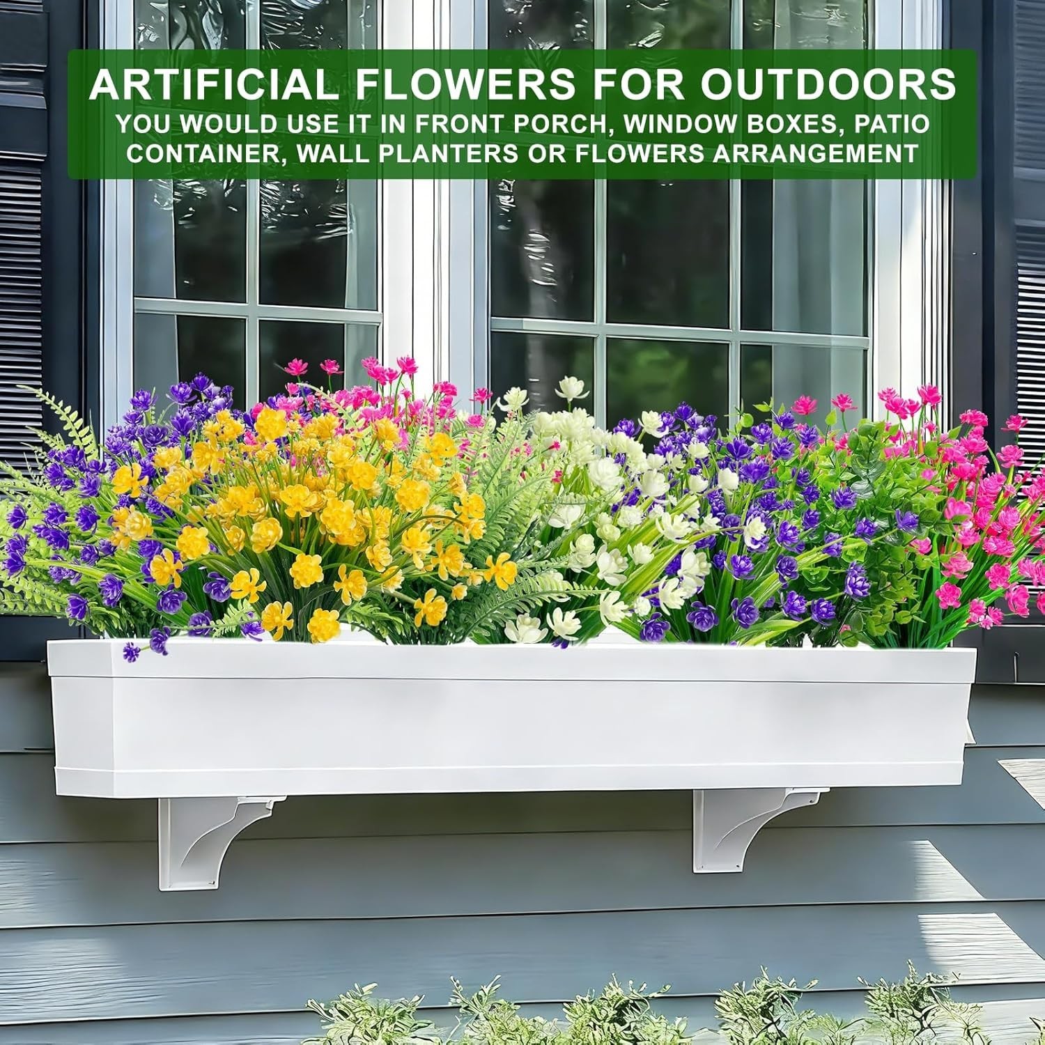Spring & Summer Floral Decor: 20 Bundles of UV Fade-Resistant Artificial Plants