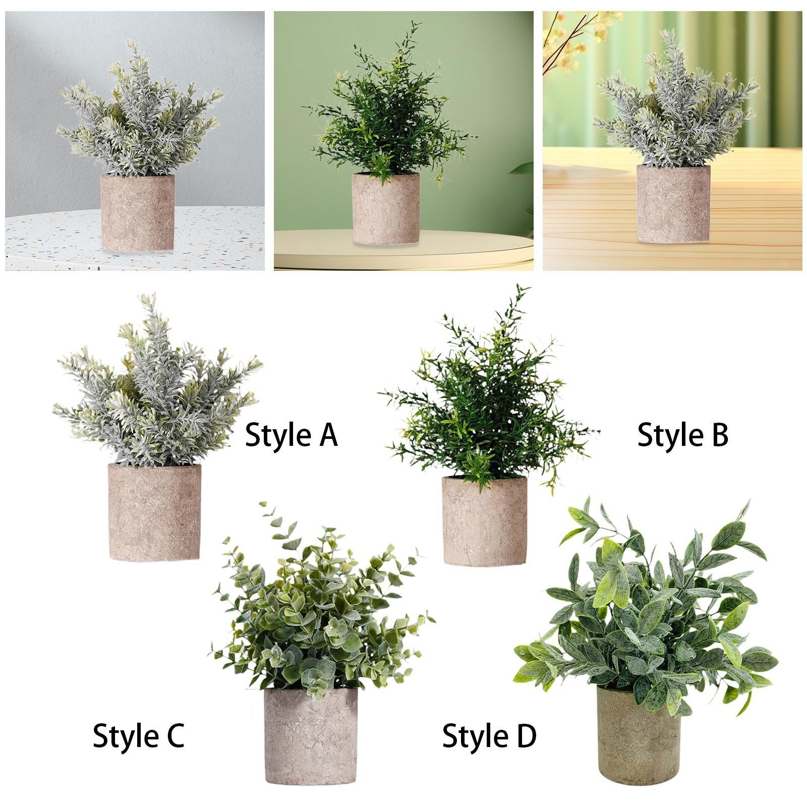 Fake Potted Plant Housewarming Gift Faux Plant for House Bedroom Living Room