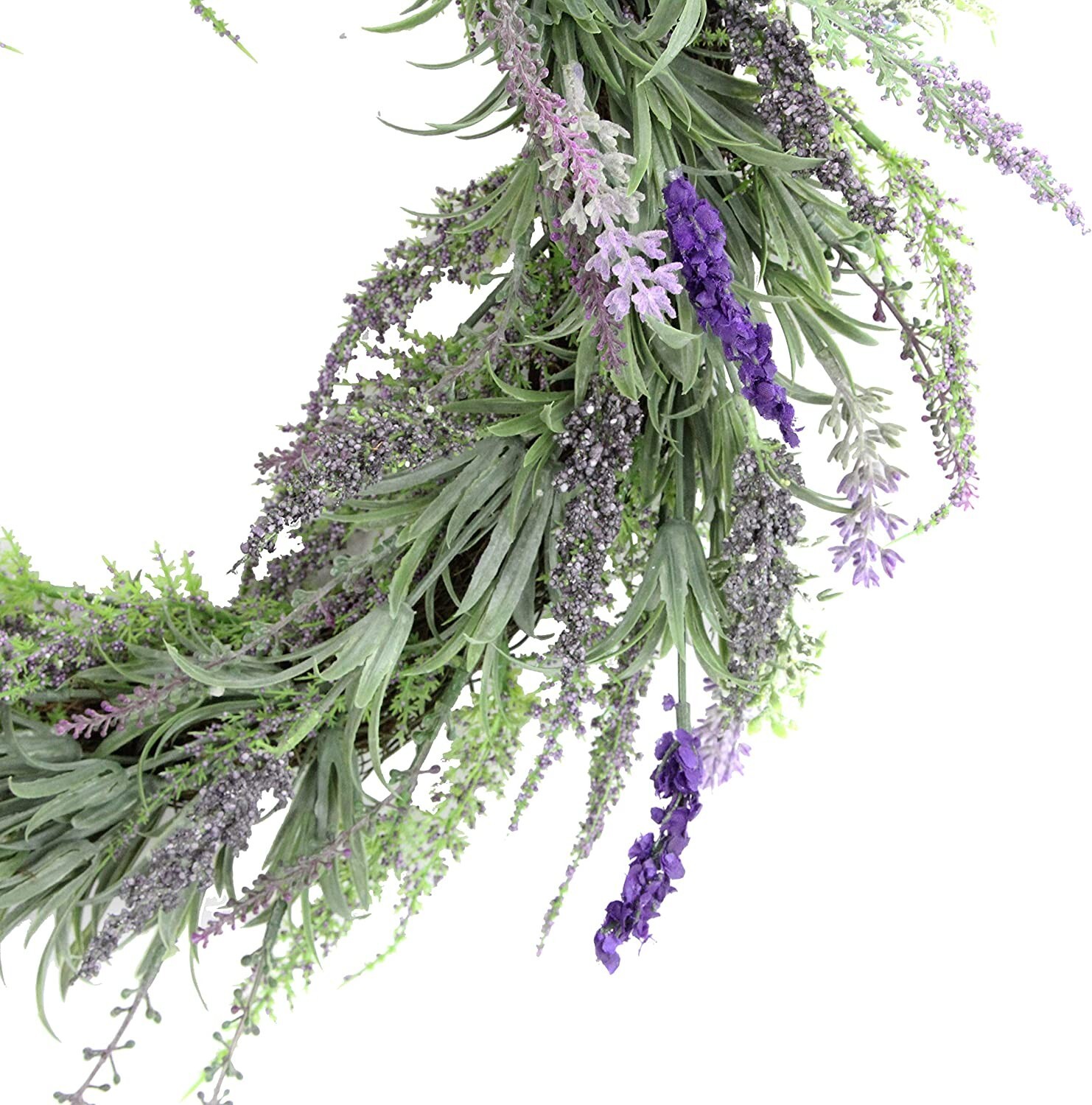 Admired By Nature Artificial 22” French Lavender Wreath
