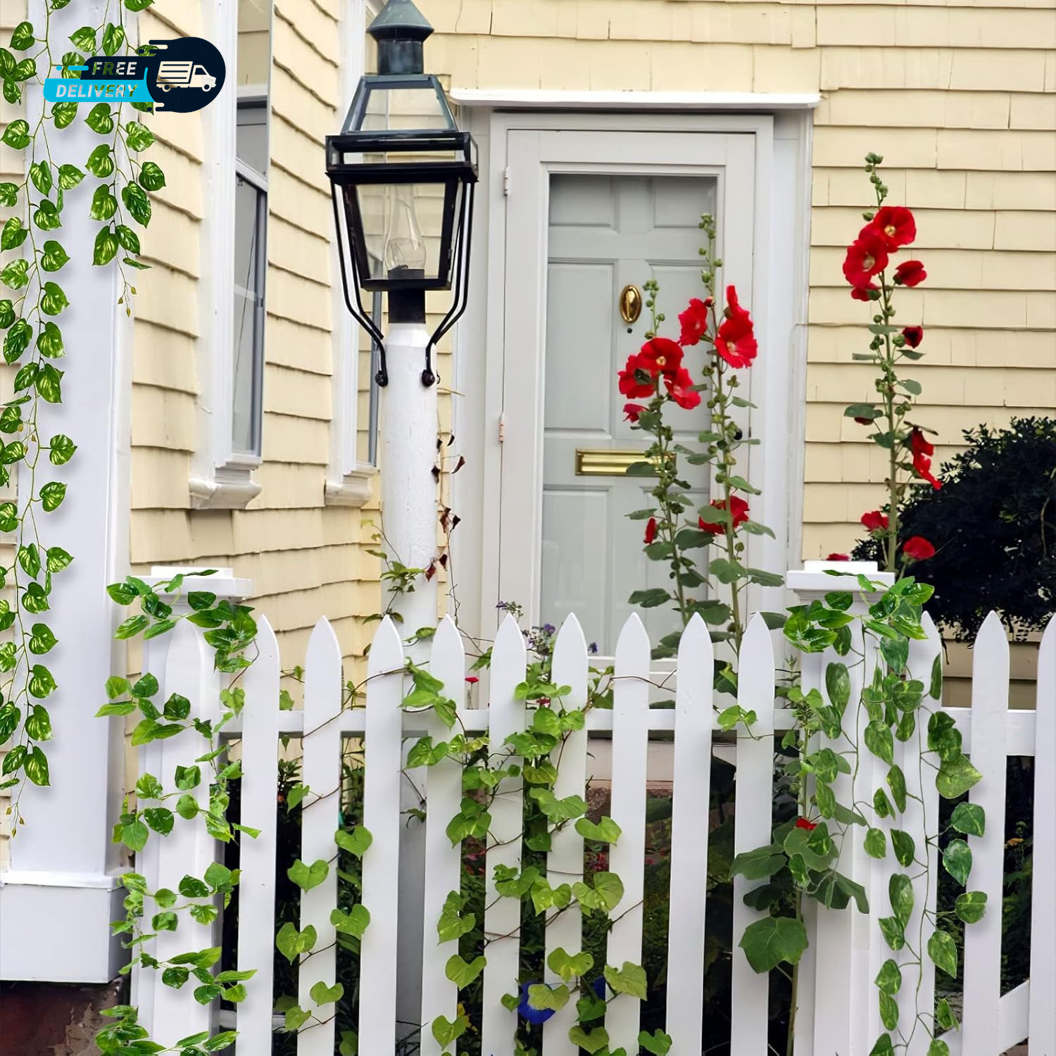 14 Pack 98Ft Artificial Ivy Garland Fake Vines UV Resistant Greenery Leaves