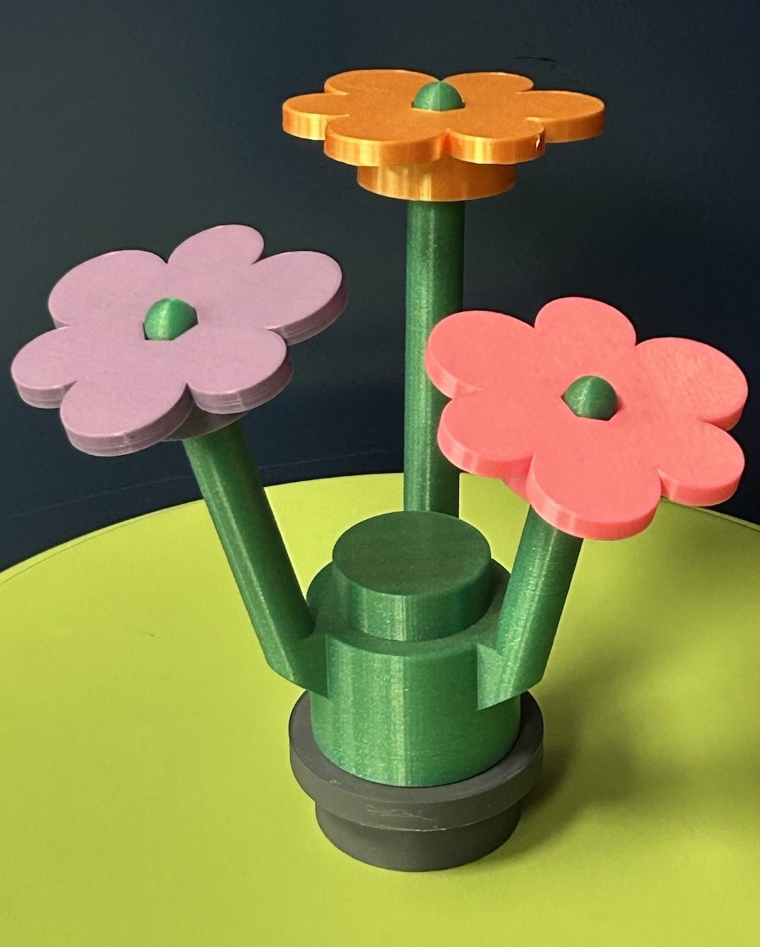3-Printed Plastic Flower Arrangement (Cool Gift for Teacher or Kids Birthday)