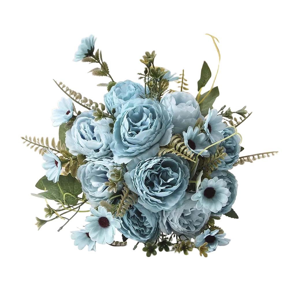 Elegant Faux Floral Bouquet Peony Rose Arrangement for Stylish Centerpieces