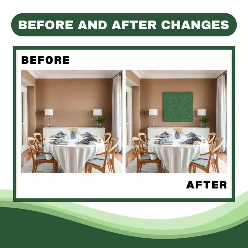 1 .78 In. H X 20 In. W 24-Piece Artificial Boxwood Wall Panels Uv-Proof Grass Ba