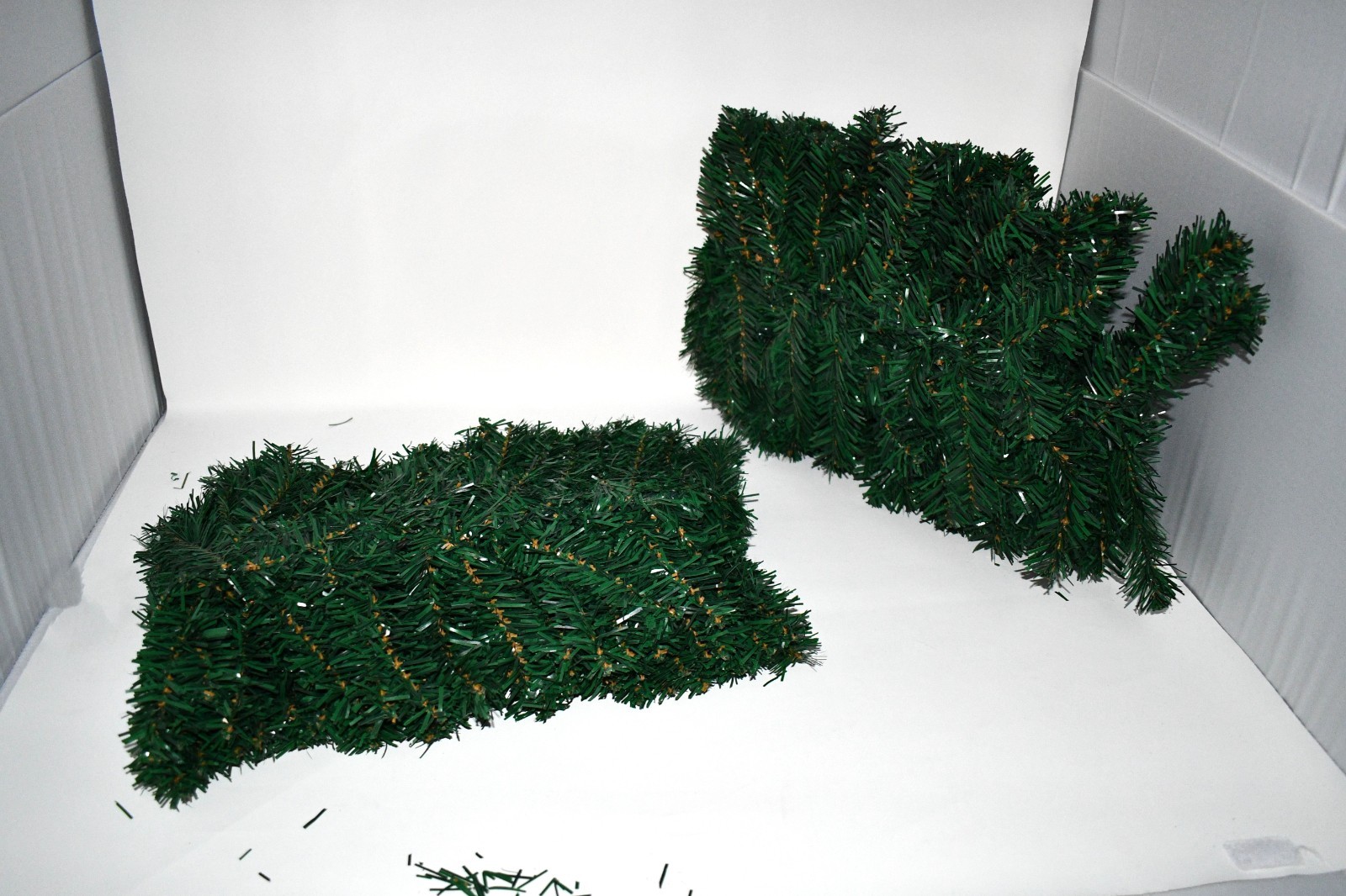 Crownland Christmas Garlands – Pack of 2 – 9 Ft Artificial Green Soft Pine Garla