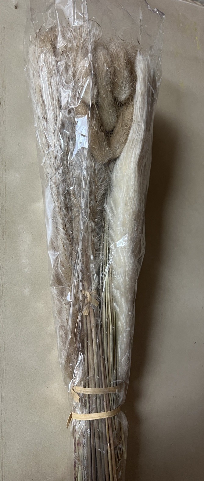 80PCS Natural Dried Pampas Grass Decor – 17.5″ Fluffy Pampas Grass Bouquet -…