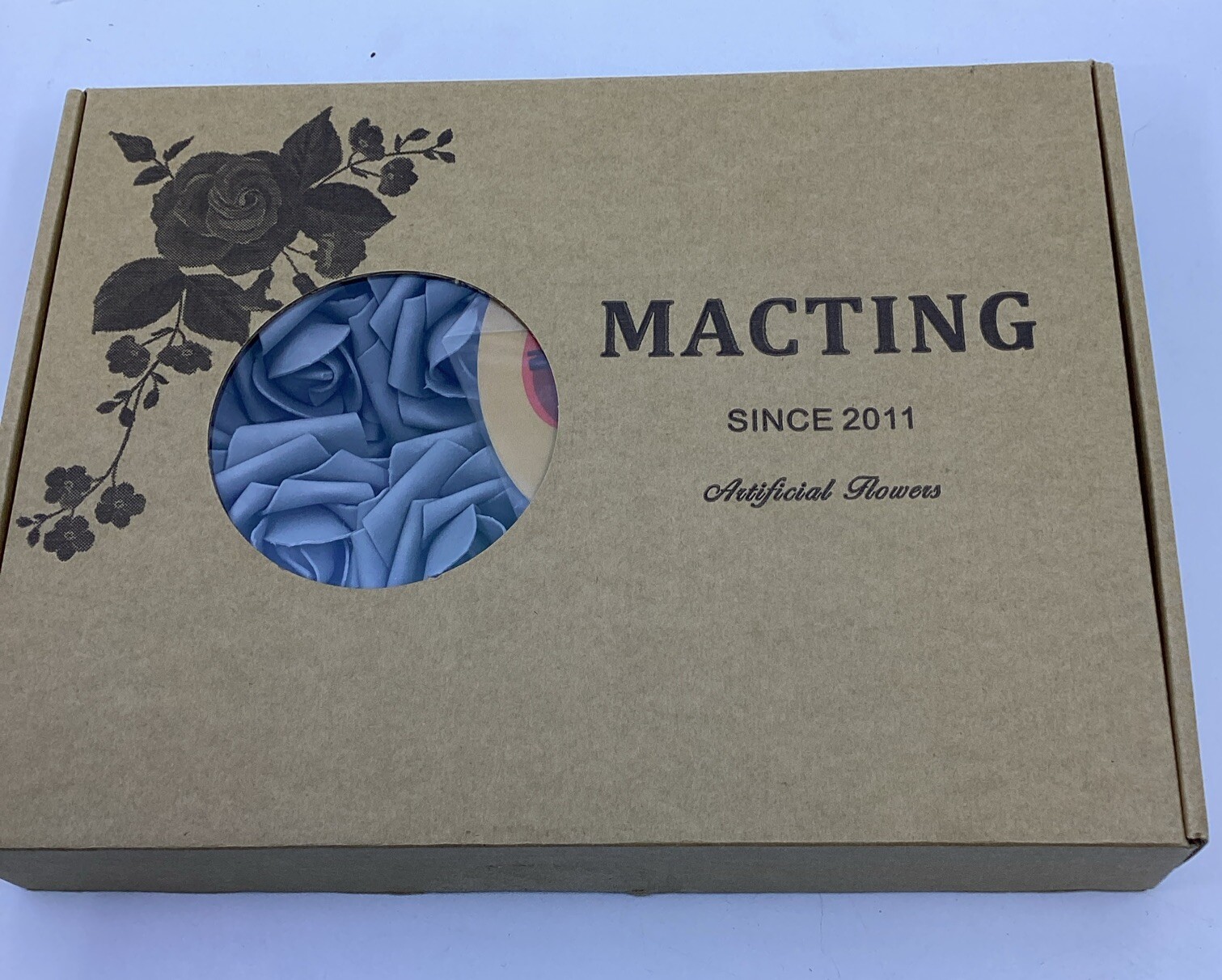 Lot Of 48pcs Macting Gray Artificial Roses Real Touch Fake Flower Wedding
