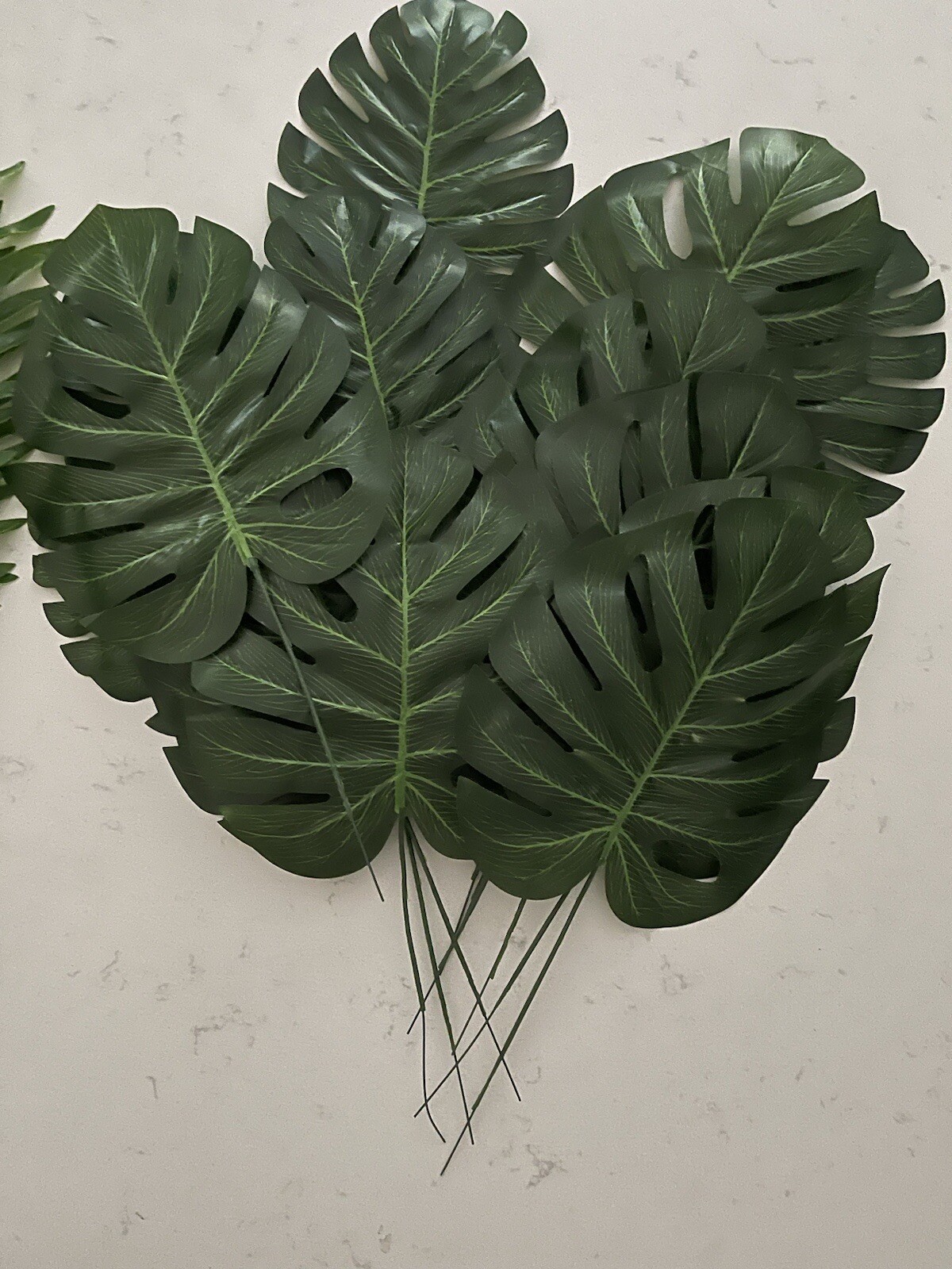 Artificial Tropical Palm Leaves Wedding Baby Shower Party Green Jungle 26 Asst.