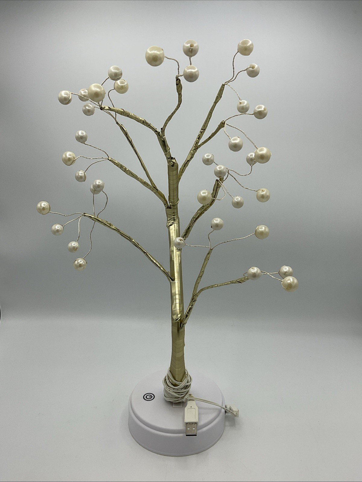 Bonsai Tabletop LED Lighted Tree- Bendable Golden Branches USB/Battery Operated