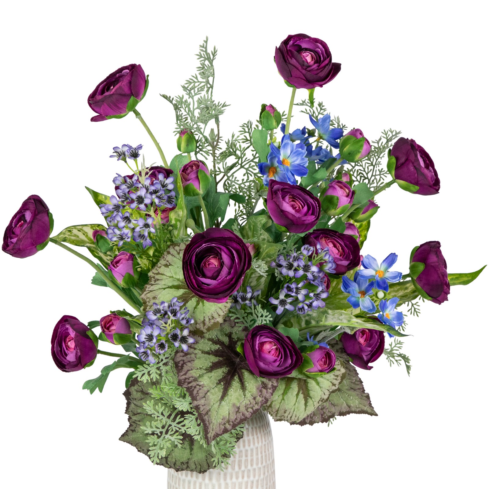 Northlight Real Touch™ Light Plum Purple Ranunculus Floral Sprays Set of 6 – 21″