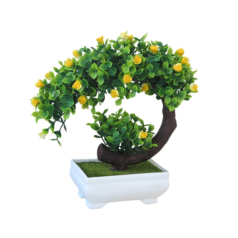 Realistic Artificial Bonsai Tree for Home Office Decor Easy Care Indoor Plant