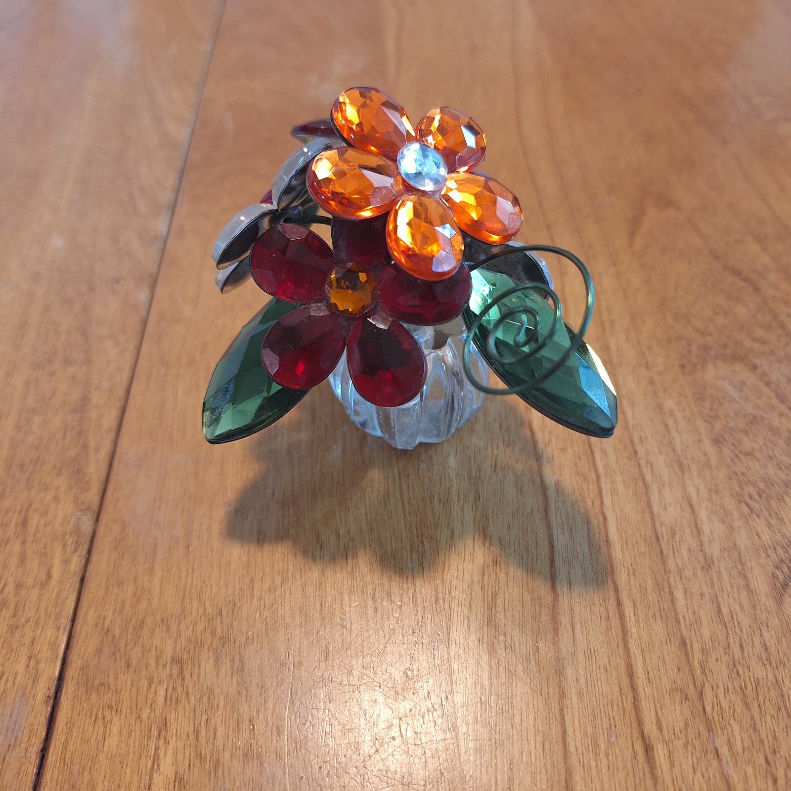 Ganz Crystal Expressions Jeweled Flower Pot Acrylic Figurine 2.5″H X 3.5″W
