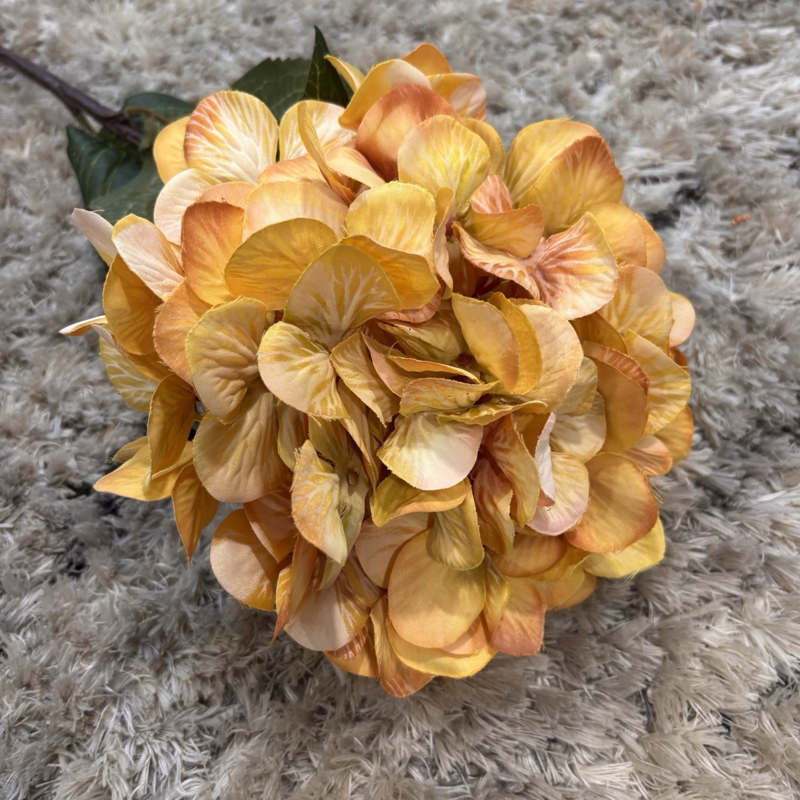 24pc Faux Floral Stem Lot Hydrangea Sunflower Eucalyptus Neutral Decor Bloom