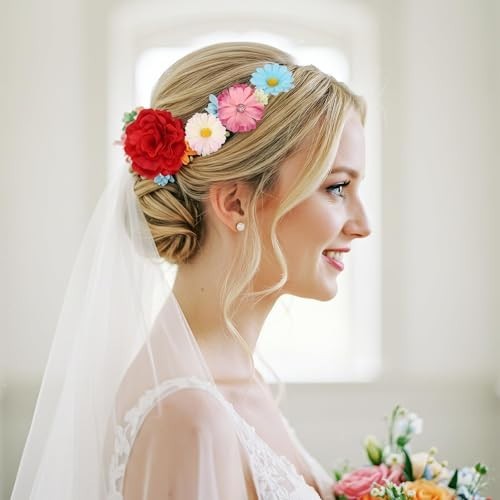 310Pcs Mini Artificial Flower Heads – Silk Daisy Buds for DIY Crafts, Weddings,