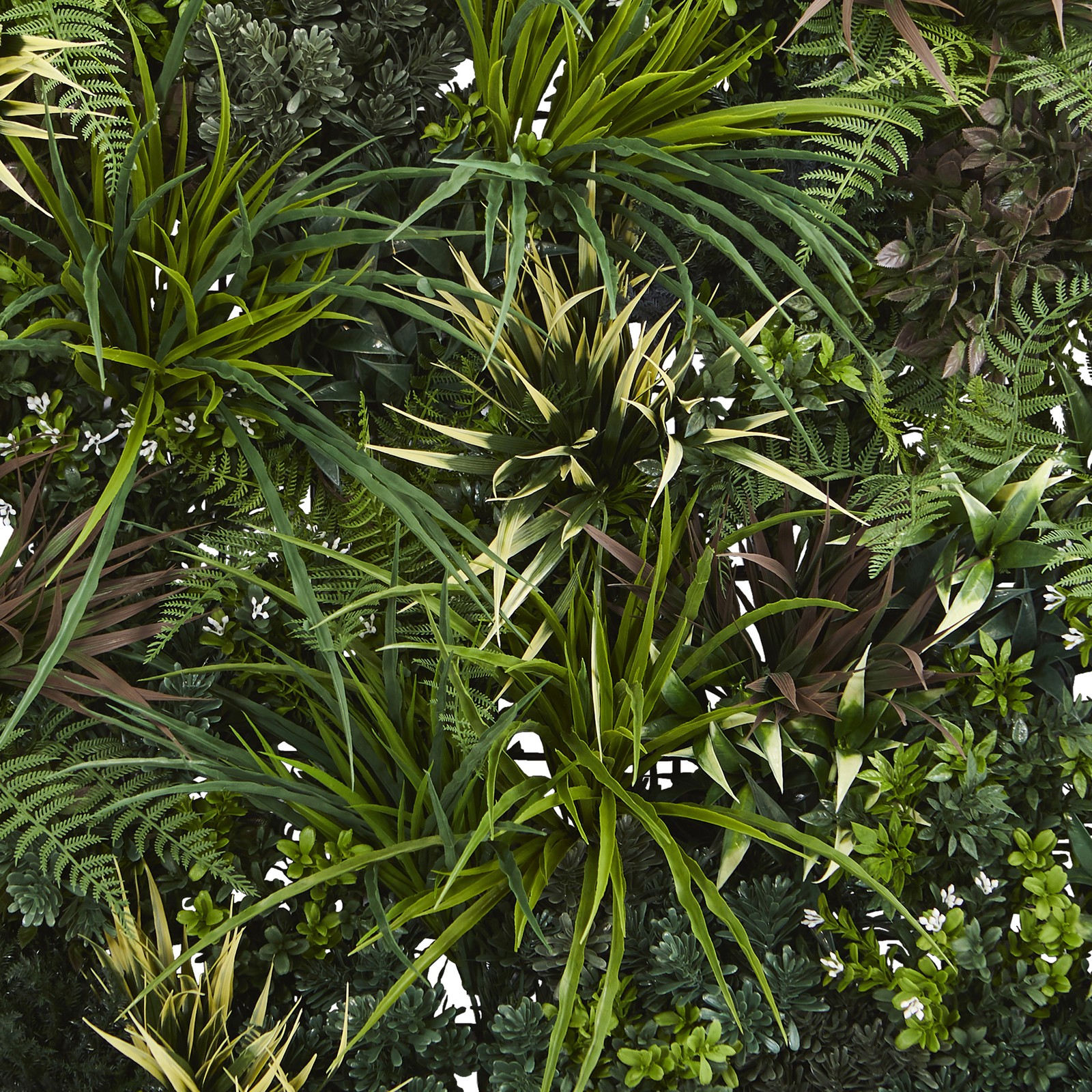 Nearly Natural 3ft x 3ft Greens & Fern Artificial Living Wall UV Resist