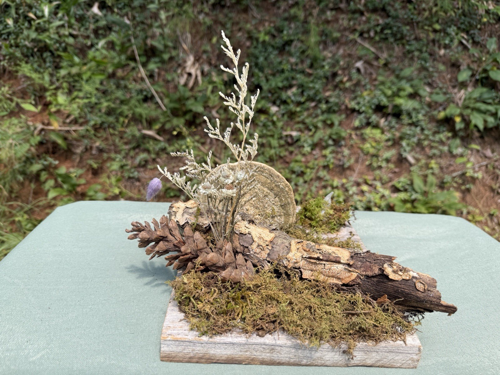 Home Decor Dried Floral Forest Arrangment