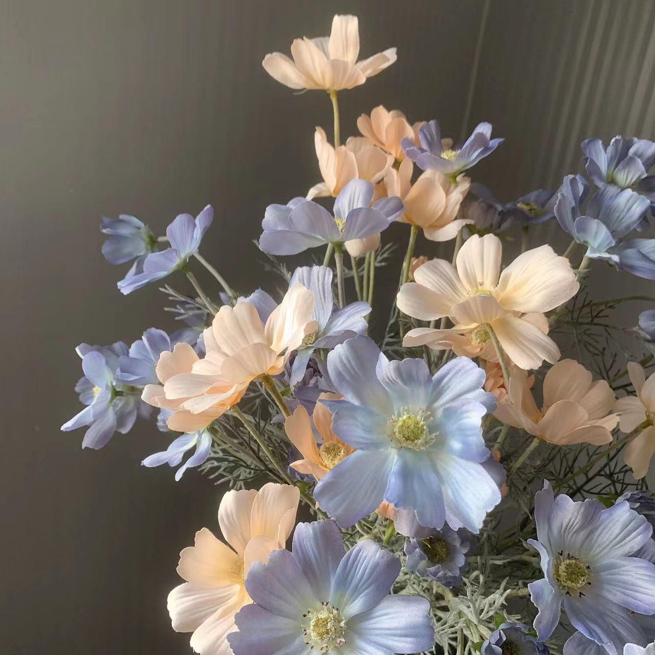 60CM Silk Chamomile Daisy Artificial Flower White Fake Wedding Home Decor Bouque