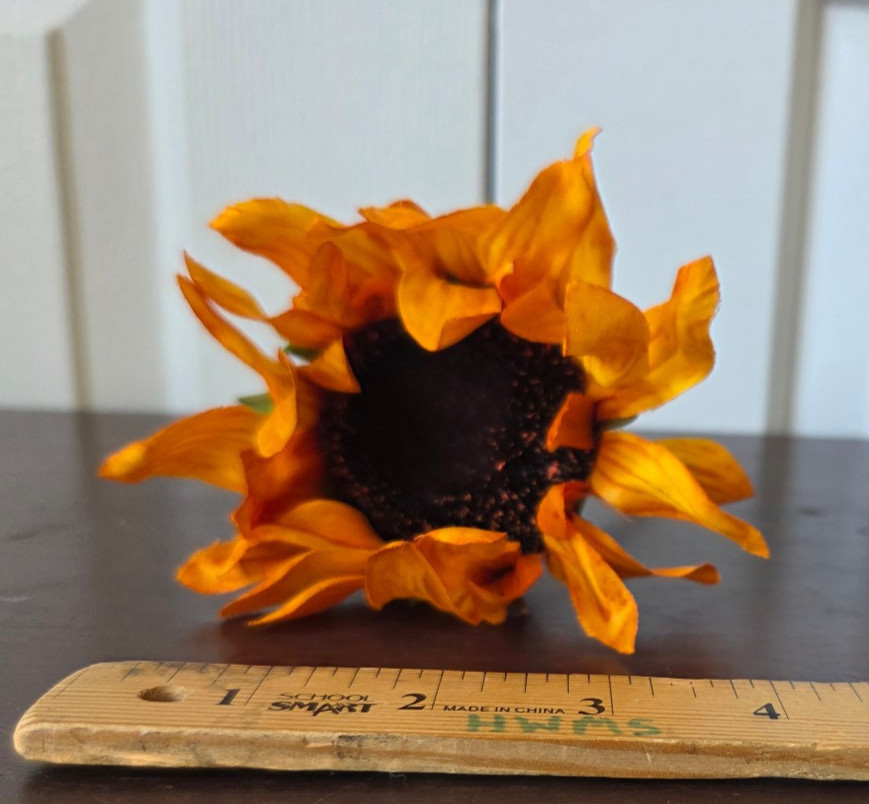 Hobby Lobby Sunflower Stem Pick Autumn Fall Orange