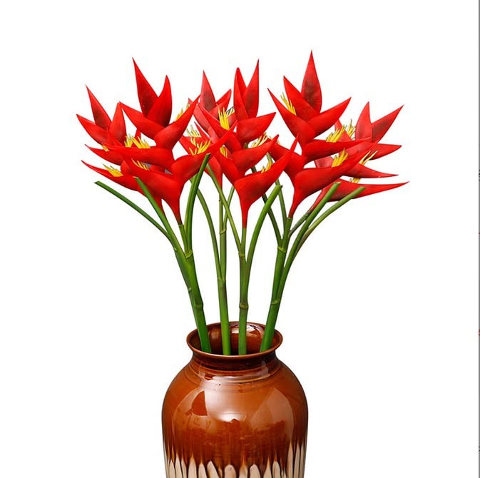 34 in/86cm Large Bird of Paradise Heliconia Stem Artificial Flowers,7 Petals …