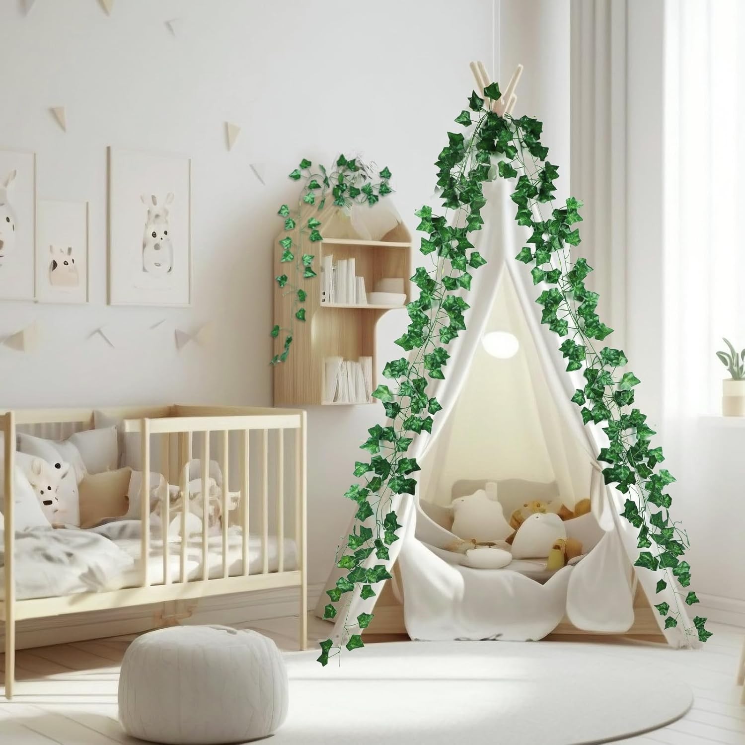 Fake Vines for Room Decor 24 Pack 168ft Artificial Ivy Greenery Garland for B…