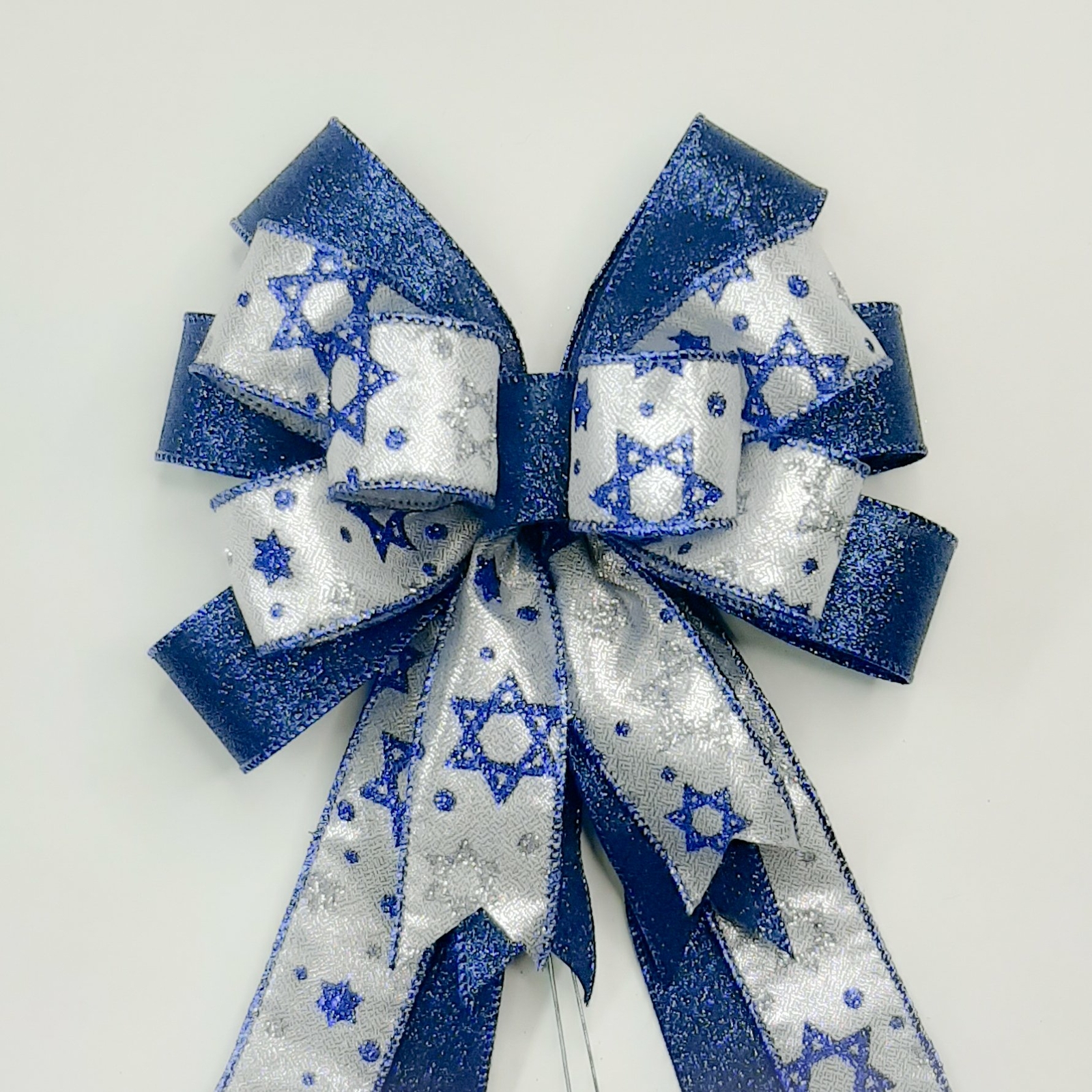 Wreath Bow, Haunakaa Bow, Royal Blue & Star of David