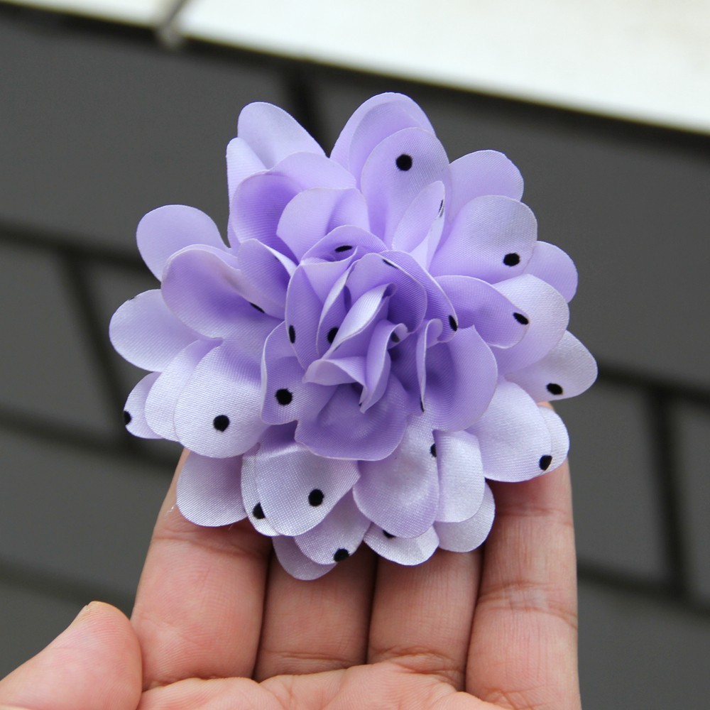 7.8cm Chiffon Decorative Flowers for Wedding Embellishment Fabric Flowers with
