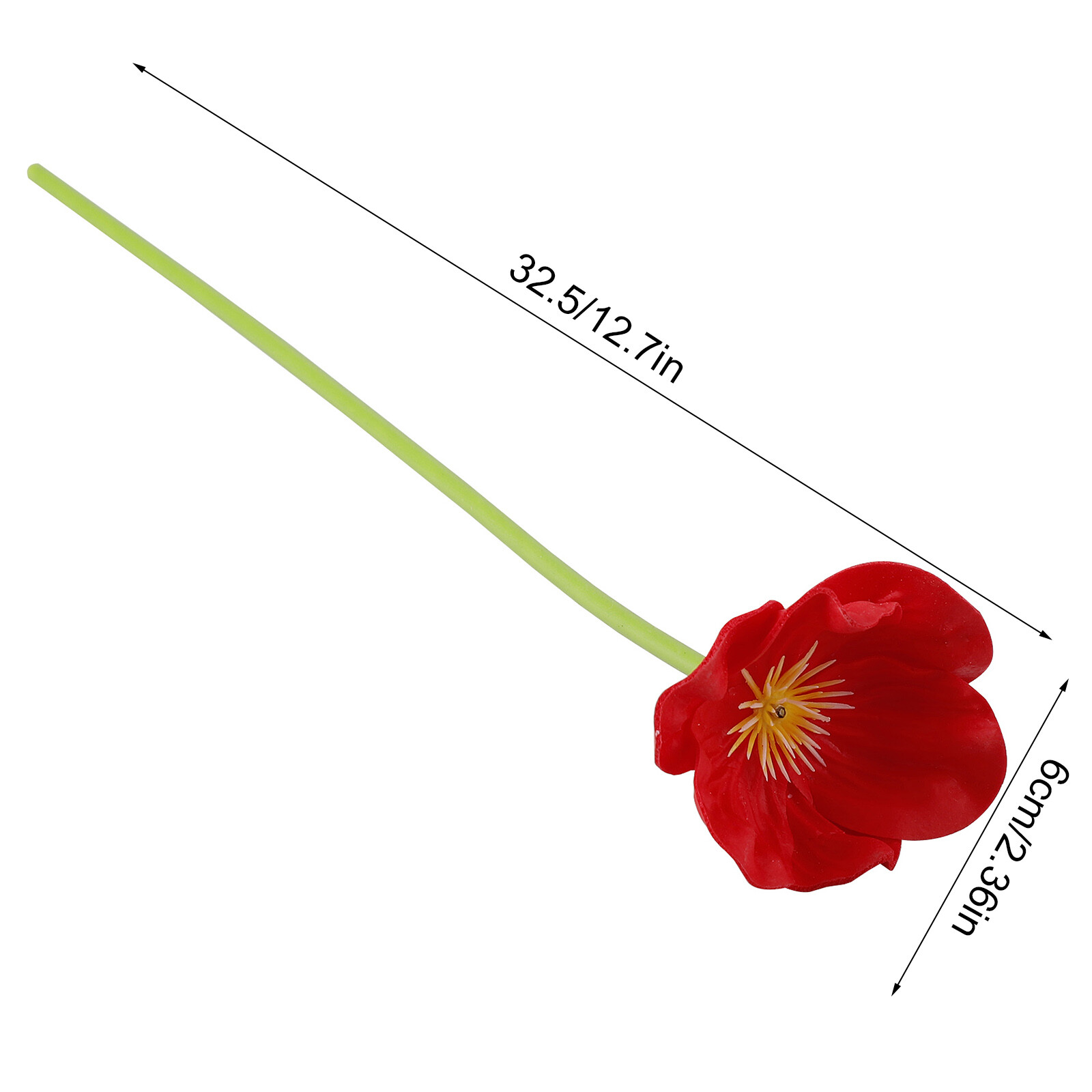 Artificial Poppy Silk Flowers Wedding Bouquet Desk Room Decor Ornaments Deco FFG