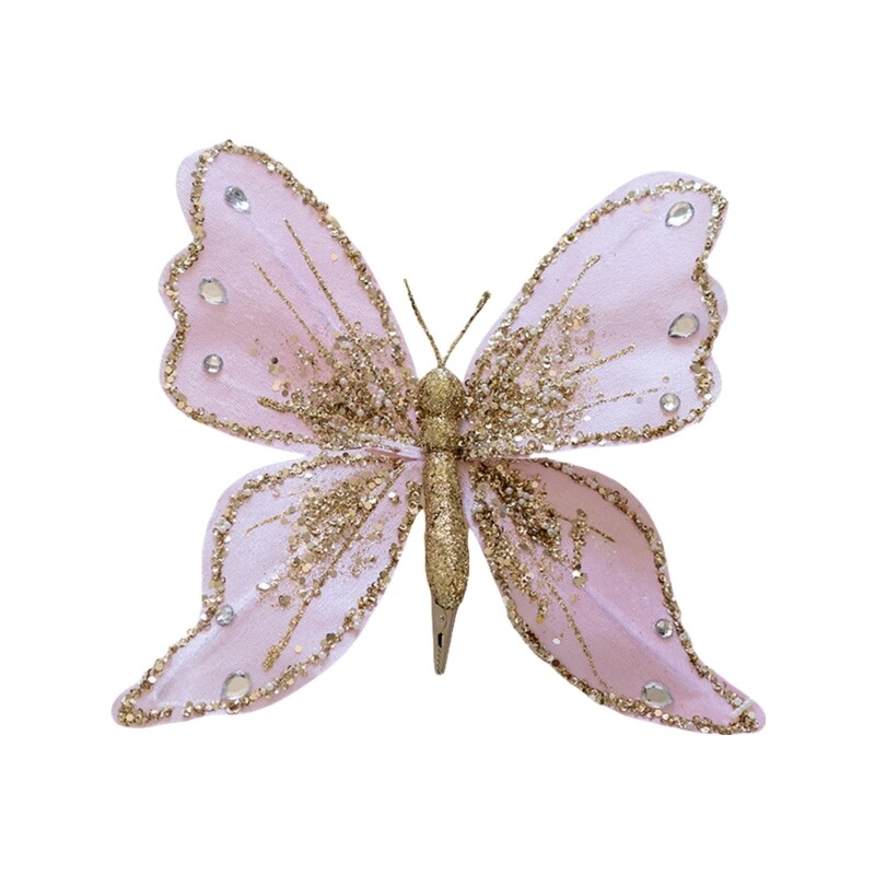 Artificial Butterfly Clip for Spring Party Home Stylish Christmas Embellishments