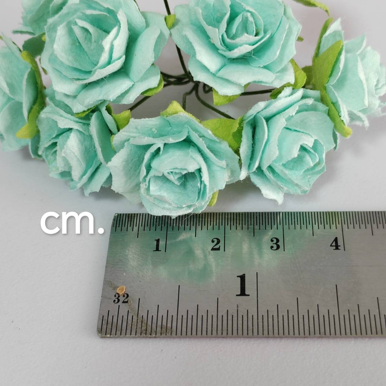 100 (10 color) Artificial Flowers Rose Flower Paper Flower size 23-25 mm