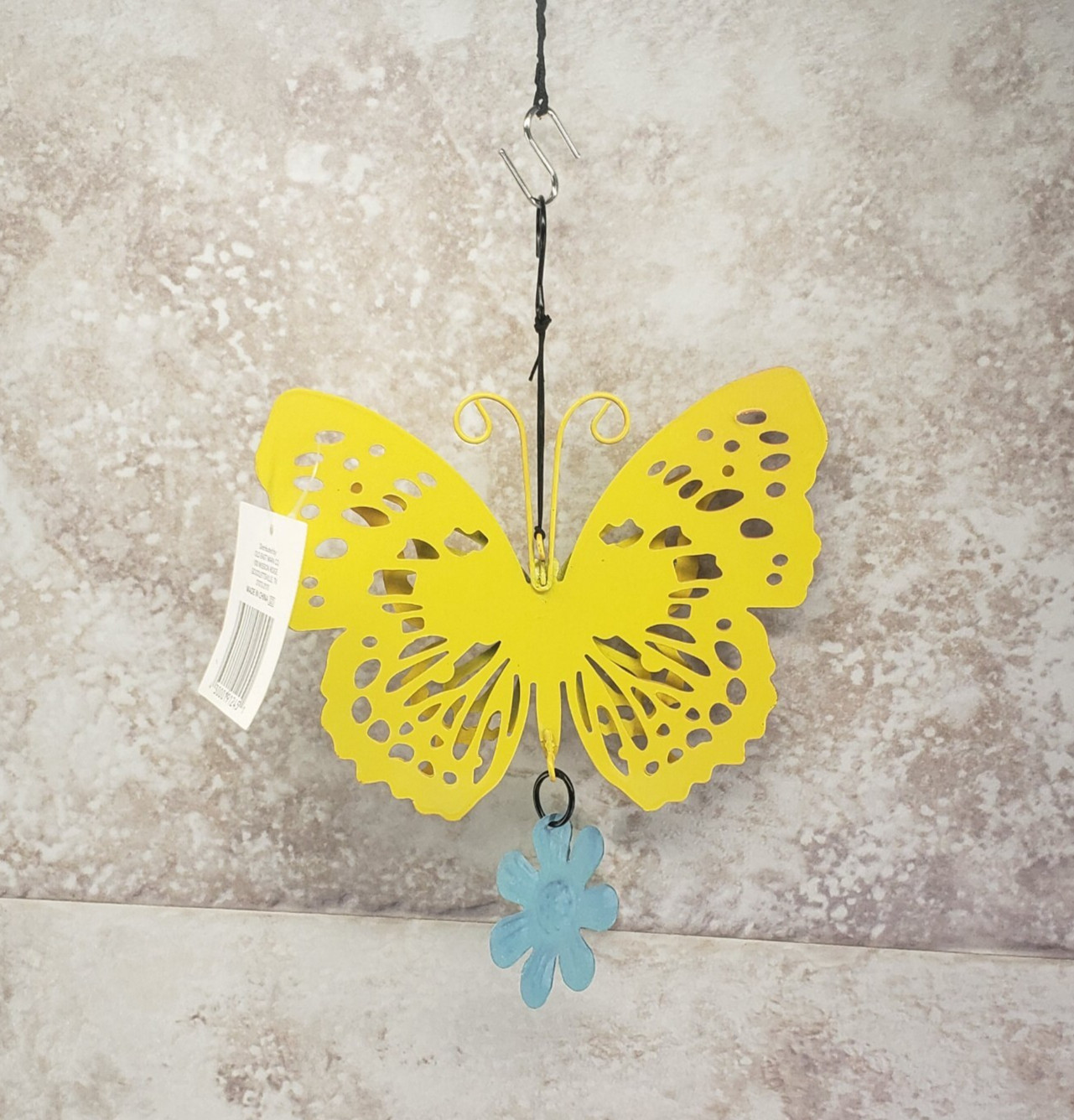 3D Butterfly Flower Decorative Hanging Indoor Outdoor Metal Sign True Living