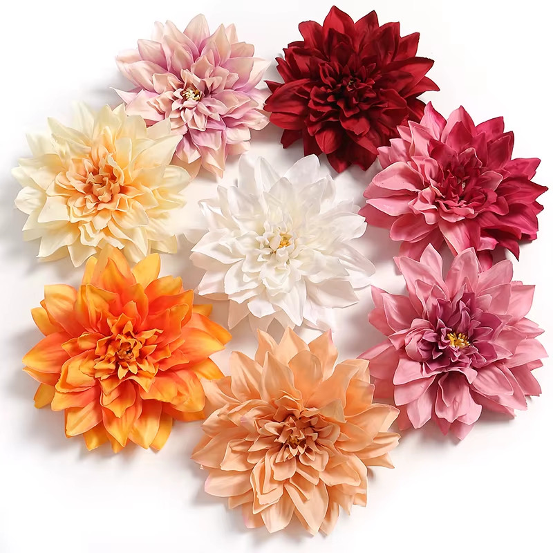5/10pcs 15cm Artificial Dahlia Flowers Chrysanthemum Handmade DIY Home Decor NEW