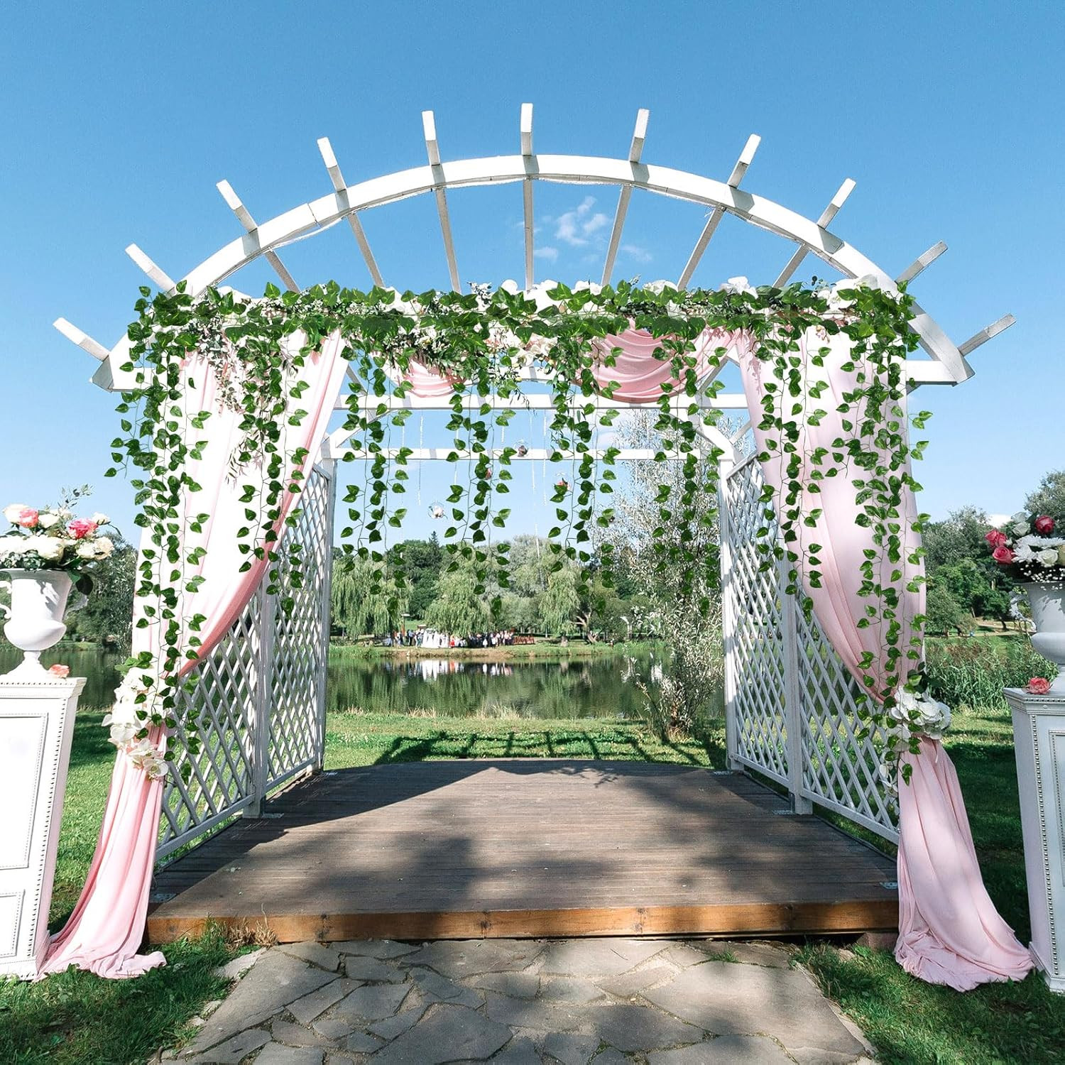 200 Pcs Artificial Ivy Garland – Greenery Vines for Home & Party Decor