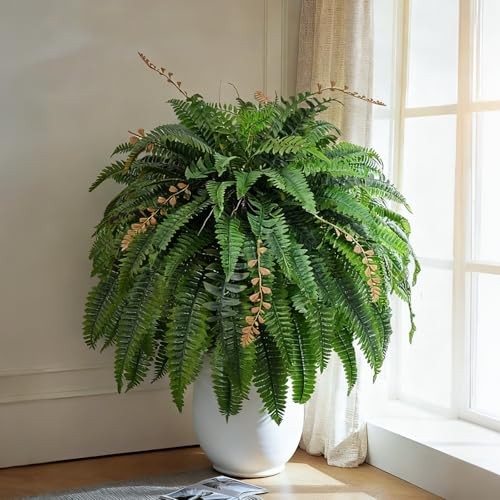 2pcs 48in Artificials for Outdoors Large, UV Resistant Outdoors Boston Fern