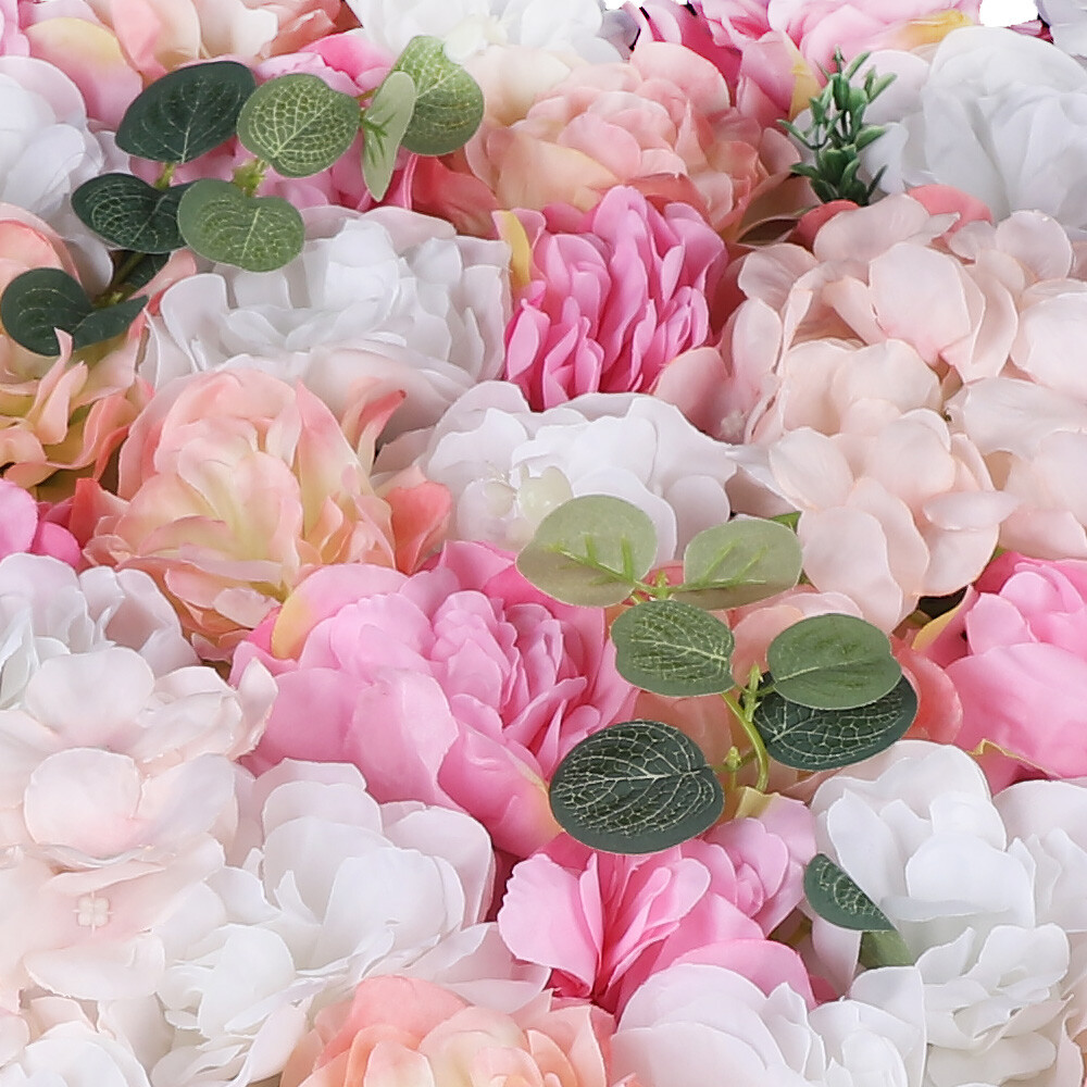 12Pcs Flower Wall Panels Artificial Flower Panels Fake Flower Wall Decoration